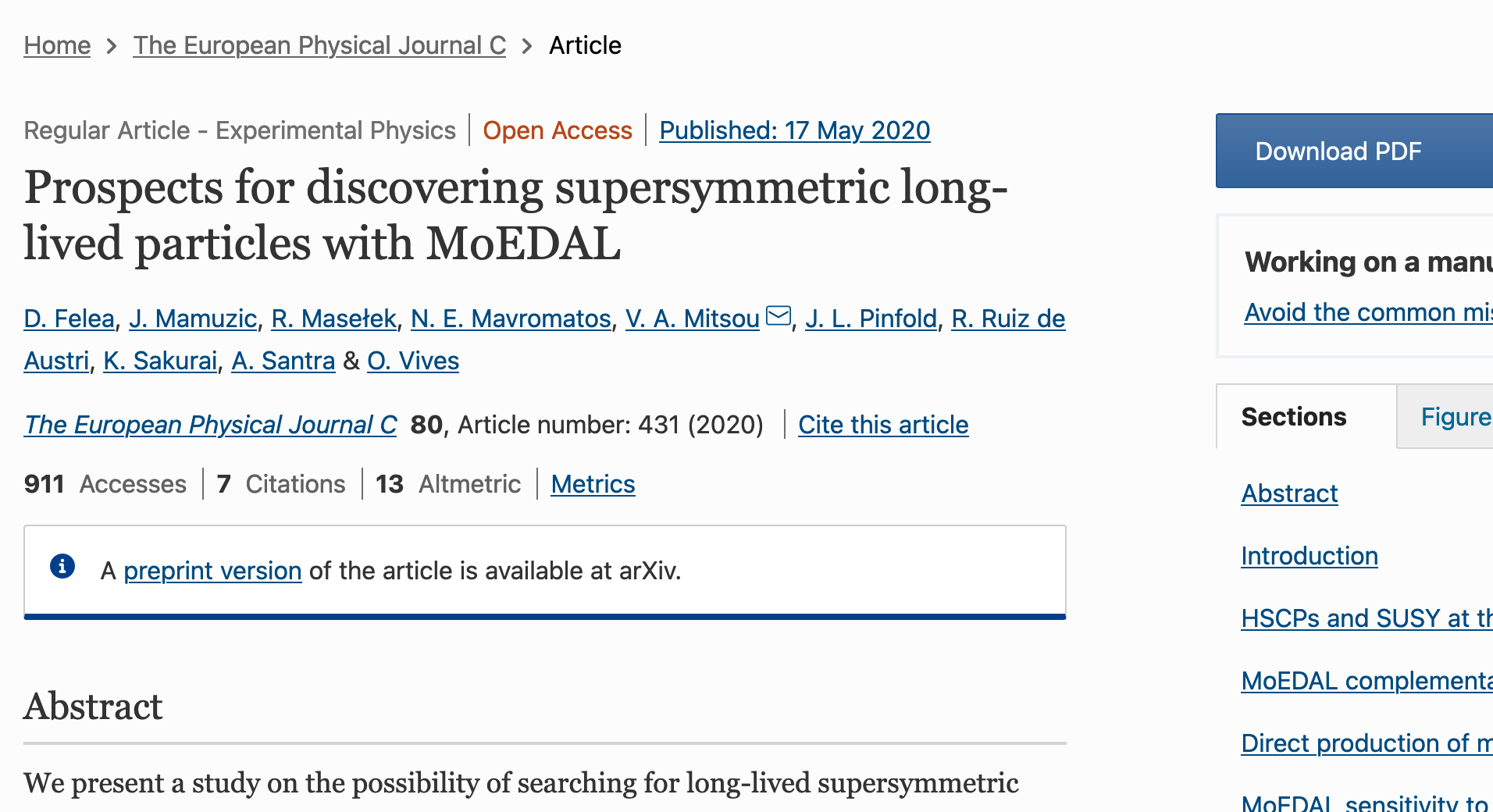 Prospects for discovering supersymmetric long-lived particles with MoEDAL